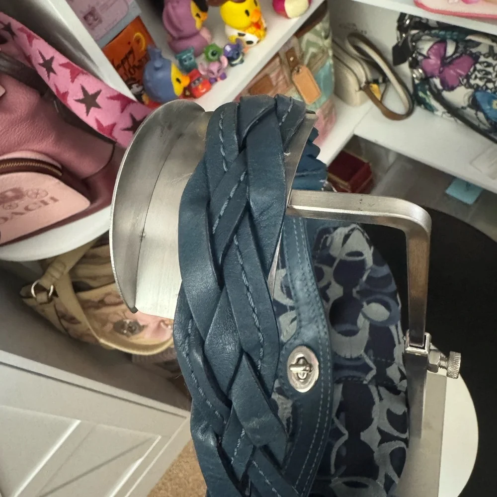 Coach Denim Chelsea Signature Optic Hobo Bag